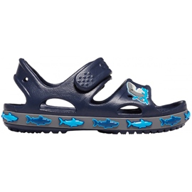 Crocs Kindersandalen Crocs Fl Shark Band Sandale B Marineblau 206365 410