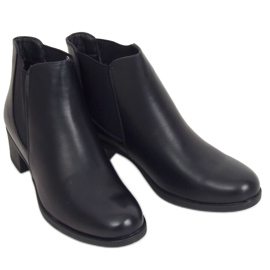 Schwarze Chelsea-Boots für Damen 8B875 Schwarz