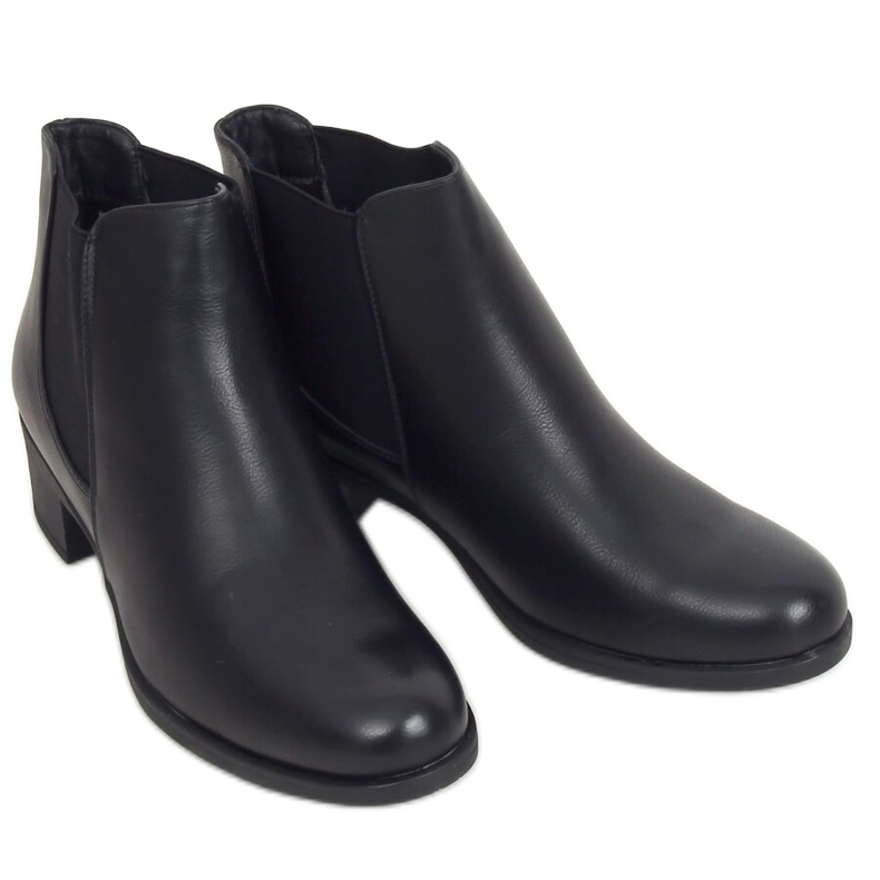 Schwarze Chelsea-Boots für Damen 8B875 Schwarz