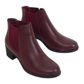 Maroon 8B875 Wine Boots für Damen rot