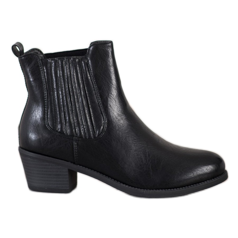 Ideal Shoes Klassische Slip-On-Stiefel schwarz