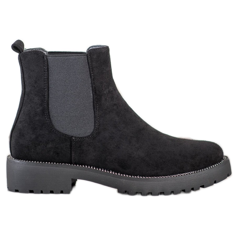 Bello Star Chelsea-Stiefel aus Wildleder schwarz