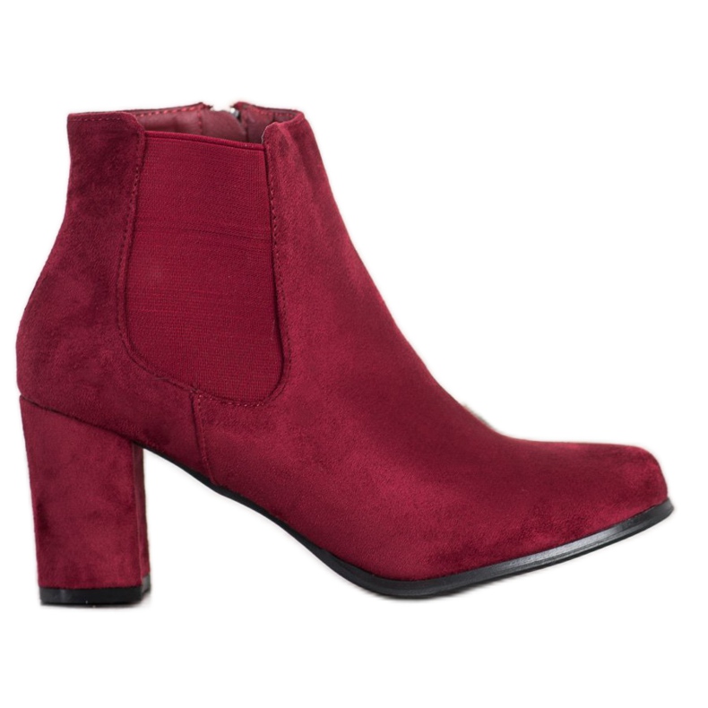 SHELOVET Burgunder Stiefel rot