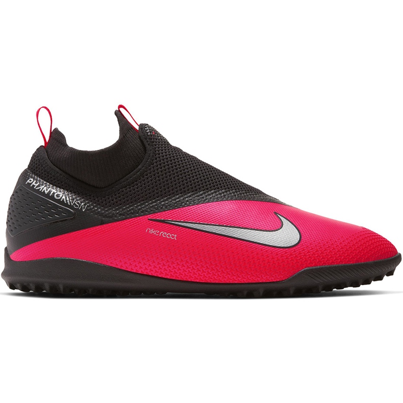 Nike React Phantom Vsn 2 Pro Df Tf CD4174 606 Fußballschuh rot schwarz rot