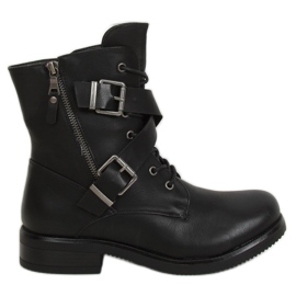 Schwarze Militärstiefel 88041 Schwarz