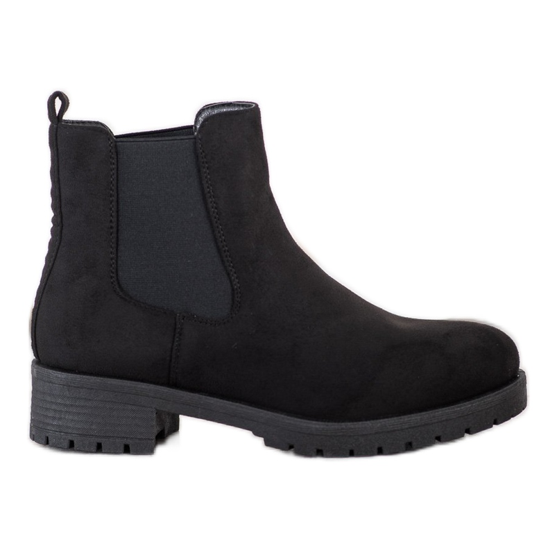 SHELOVET Schwarze Chelsea-Stiefel