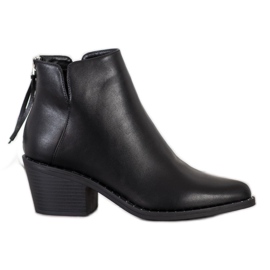 SHELOVET Damen niedrige Stiefel schwarz