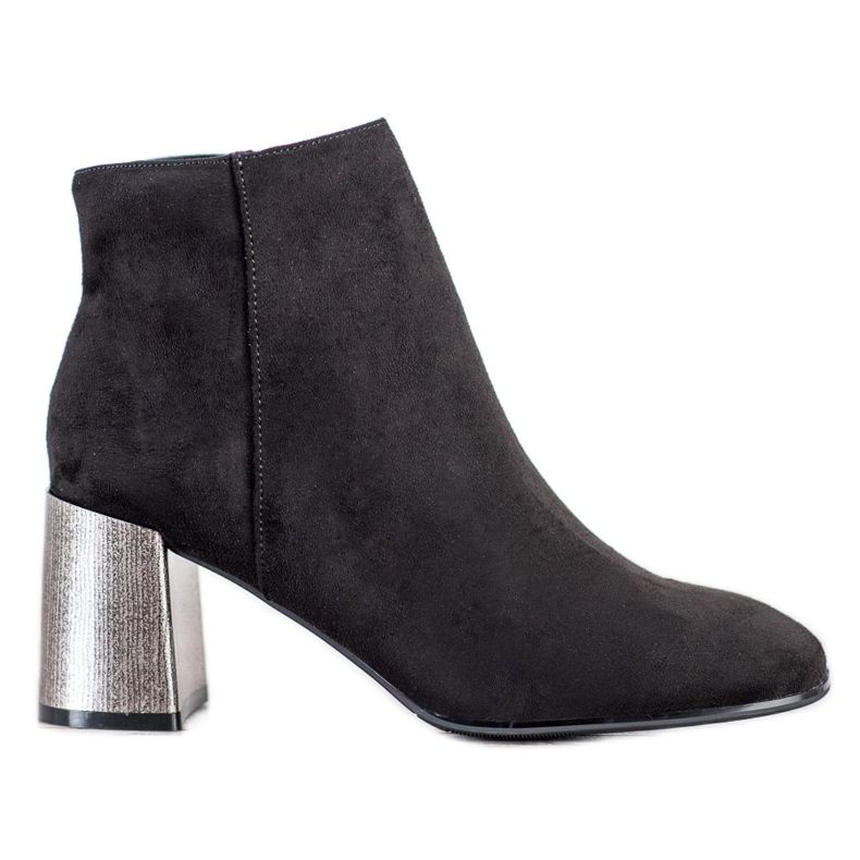 Goodin Stiefeletten mit dekorativem Absatz schwarz