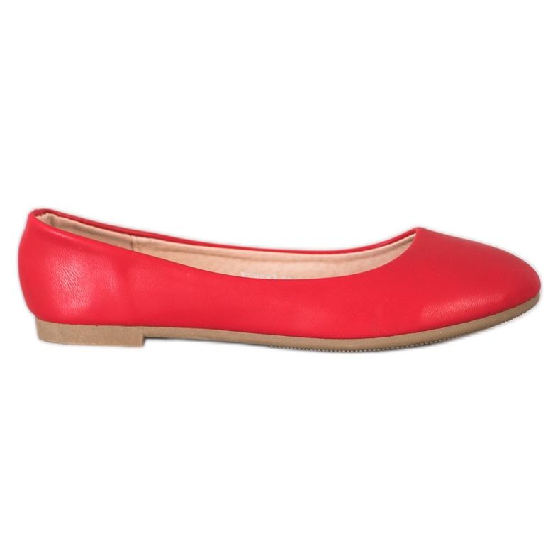 Diamantique Rote Ballerinas