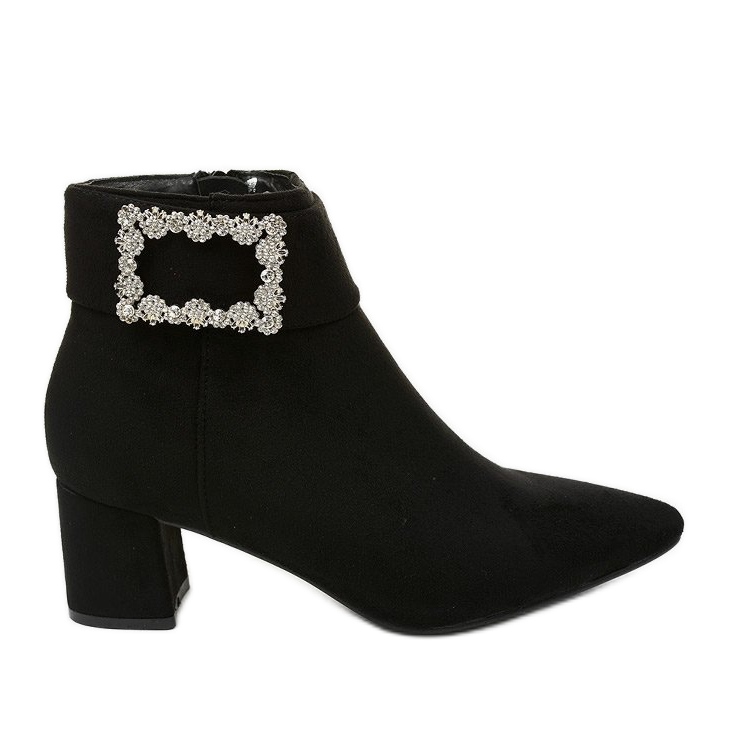 Schwarze Stiefeletten mit Antipodes-Reißverschluss