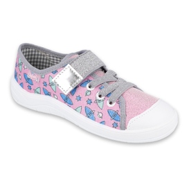 Befado Kinderschuhe 251Y152 blau rosa grau mehrfarbig