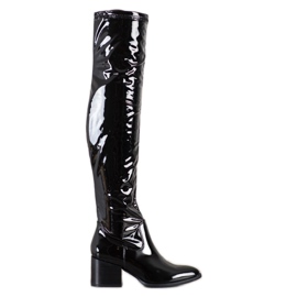 Seastar Overknee-Stiefel aus Latex schwarz