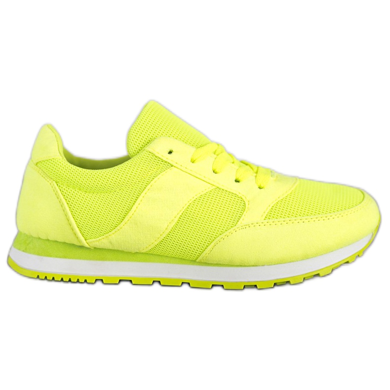 Ideal Shoes Neon-Sportschuhe gelb