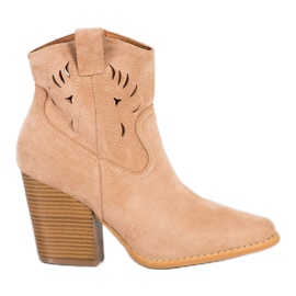 Bella Paris Beige Cowboystiefel
