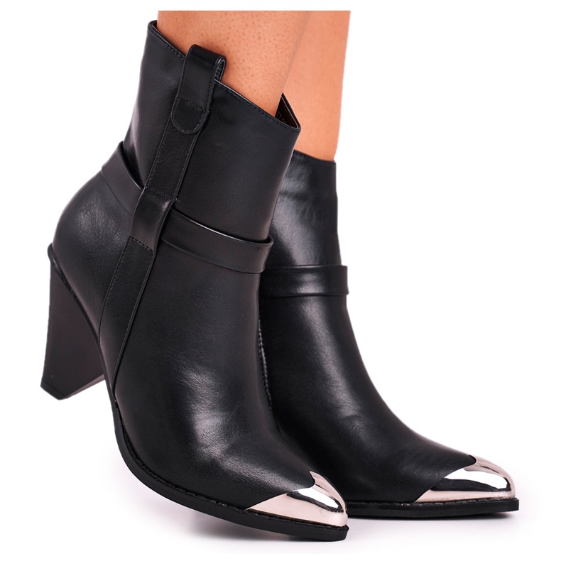 FG1 Hohe Stiefel für Damen Steel Toe Schwarz Eternally