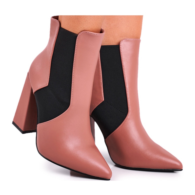 FG1 Damenstiefel mit Absatz Pink Good Vibes rosa