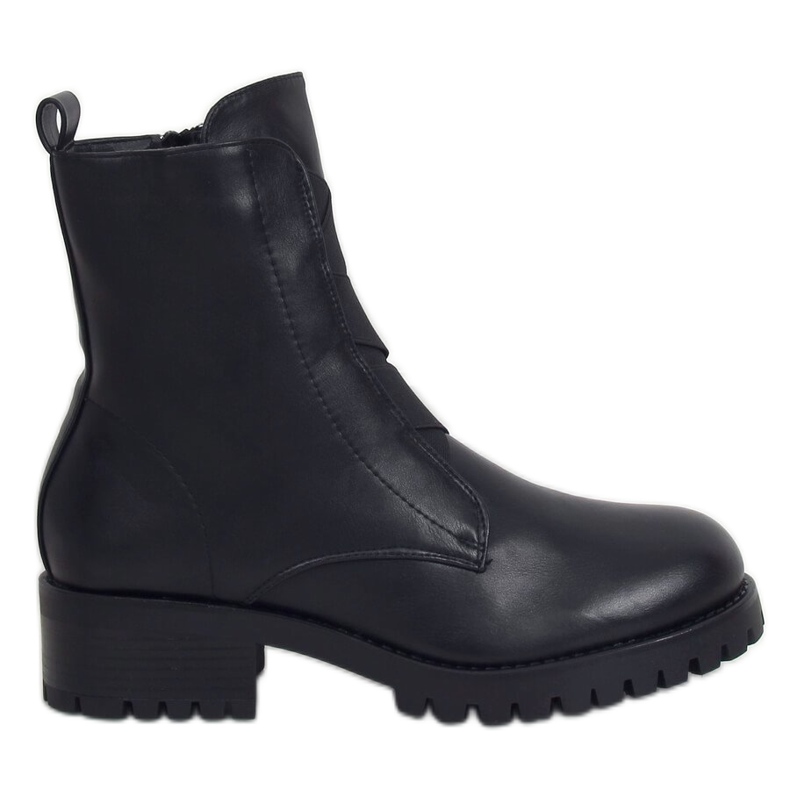 Schwarze Stiefel für Damen schwarz 0-366 Schwarz