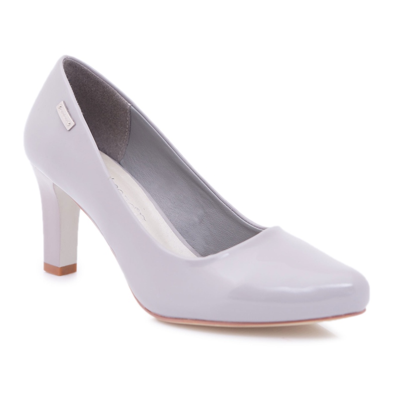 Damen Pumps Sergio Leone Grau Lackiert Orsola