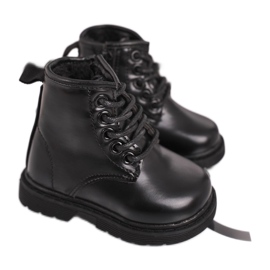 FRROCK Schwarze warme Kinderstiefel Ammy