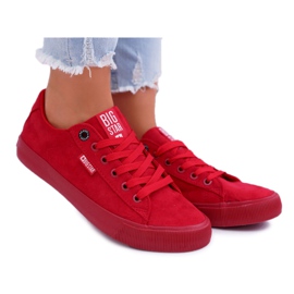 Damen Turnschuhe Big Star Wildleder Rot EE274044