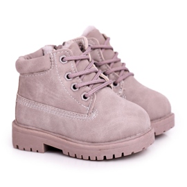 FRROCK Warme Trapper-Stiefel für Kinder Grey Dexter grau