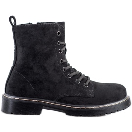 Small Swan Wildleder-Trapper schwarz