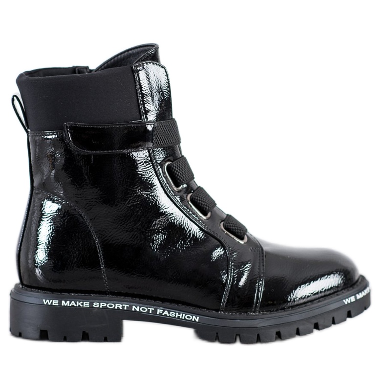 Goodin Lackierte Arbeiter mit Radiergummi schwarz