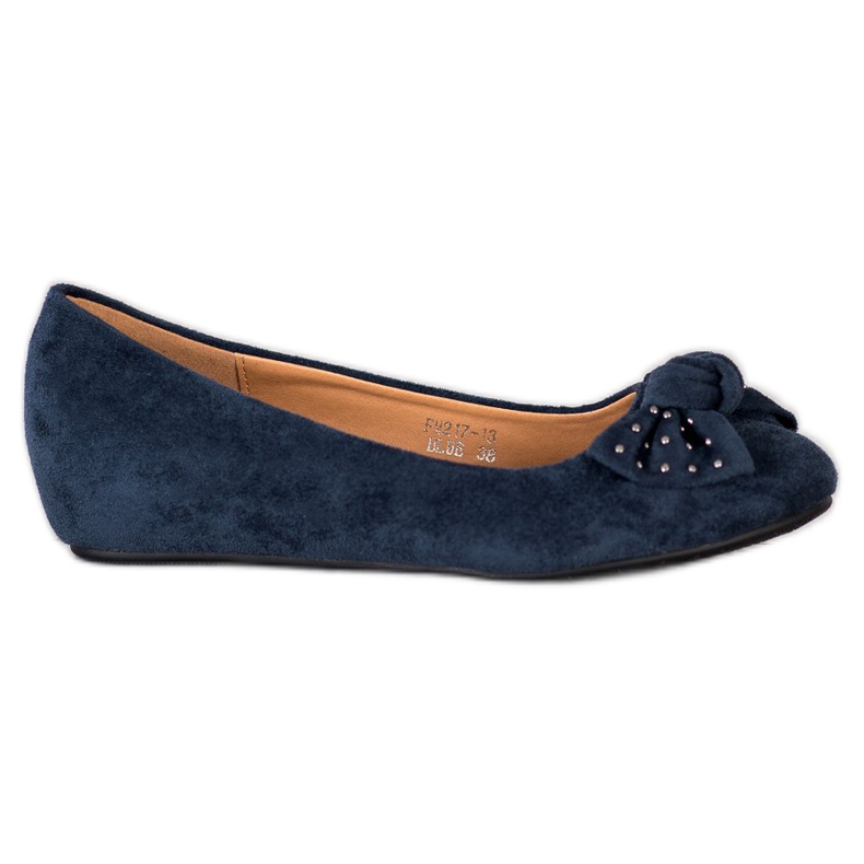 Fama Keilballerina navy blau