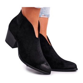 Vinceza Damenstiefel mit einem Schnitt Schwarz Beste Wahl