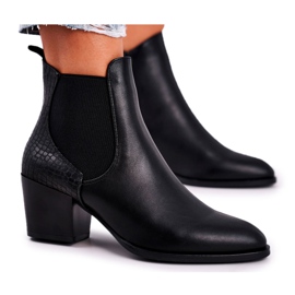 Damenstiefel auf High Heel Sergio Leone Schwarz BT613