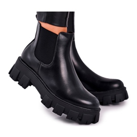 SEA Damen Stiefeletten Jodhpur Stiefel Morie Black schwarz