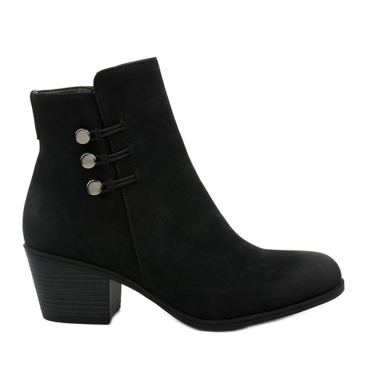 Schwarze Wildleder Stiefeletten am Keenshaper Post