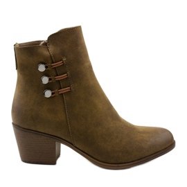 Khaki Wildleder Stiefeletten am Keenshaper Post grün