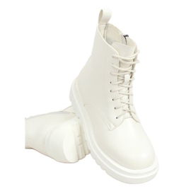 ID01 Weiße Schuhe mit hohen Sohlen