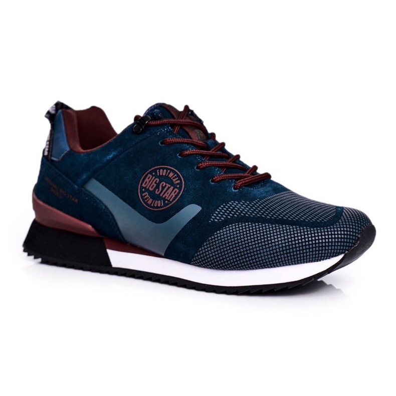 Sport Herren Sneaker Big Star Grün GG174549 navy blau