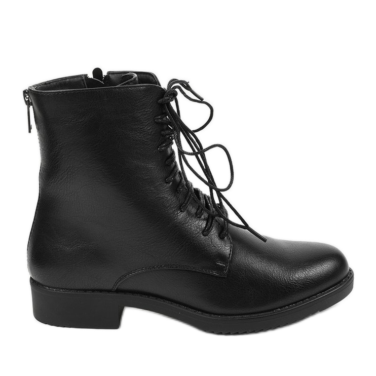 Schwarze Arbeitsstiefel für Damen A8316