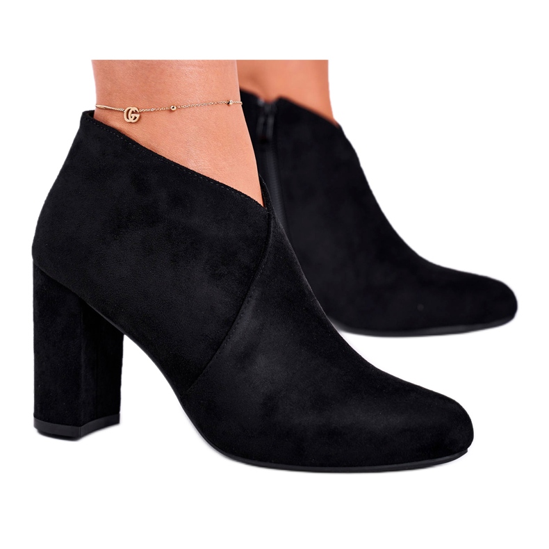 Damen Stiefel auf High Heel Sergio Leone Schwarz BT498