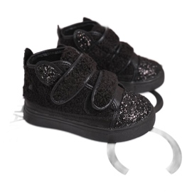 FRROCK Kinder Turnschuhe High Warm Black Clifford schwarz