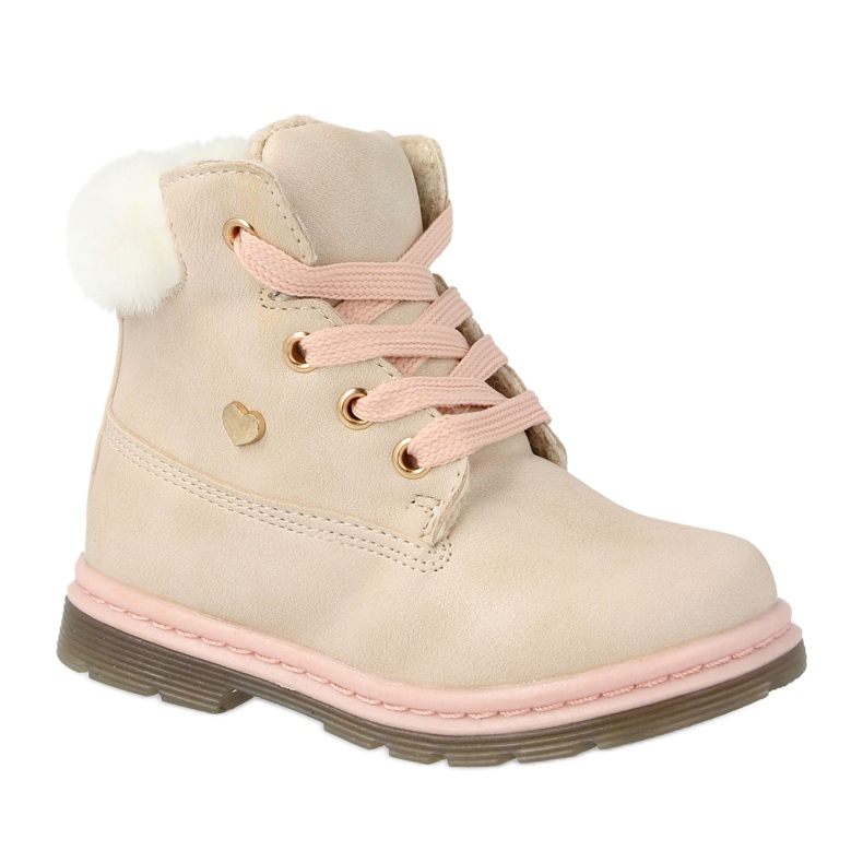 EVE Warme Trappers Stiefel für Kinder Beige Maestro