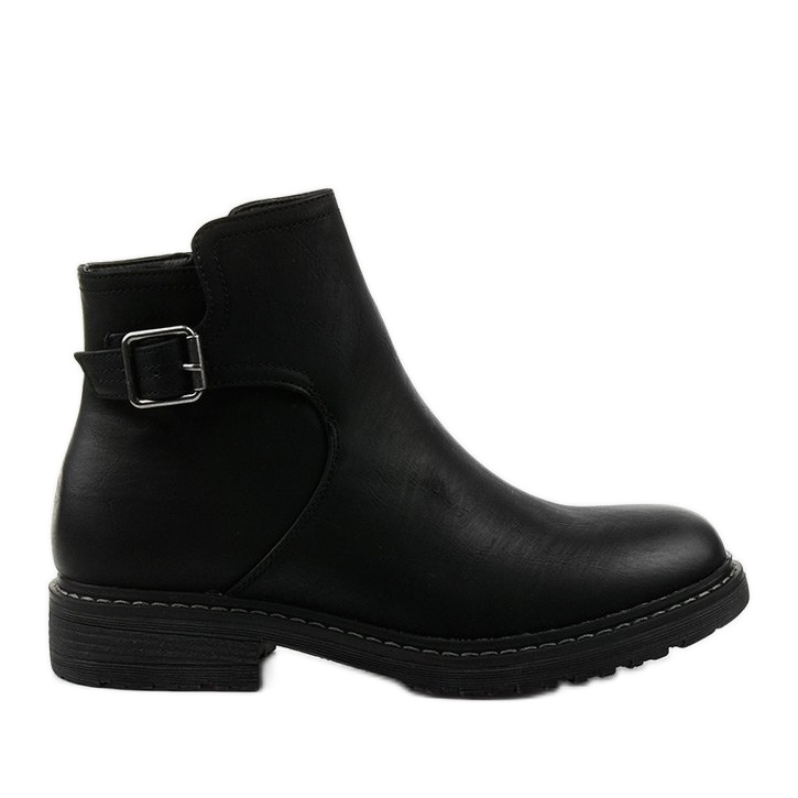 Schwarze flache isolierte Woodbreath Stiefel