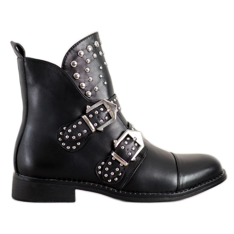 Bella Paris Arbeiter mit Schnallen schwarz