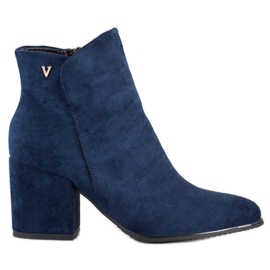 VINCEZA marineblaue Stiefel