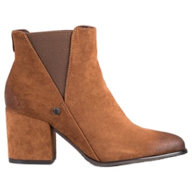 Braune VINCEZA Stiefel