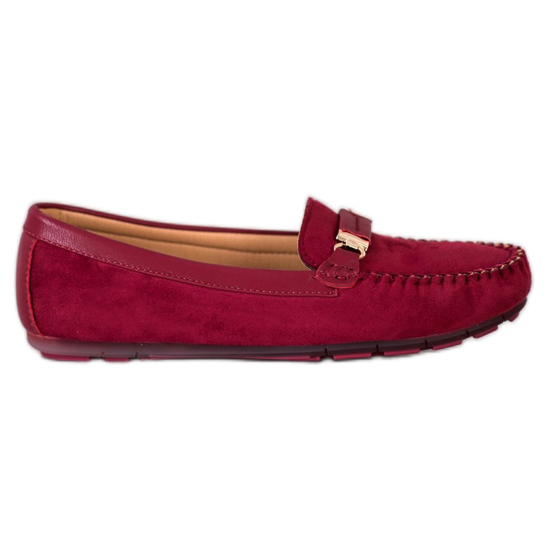 Fama Wildleder-Loafer rot
