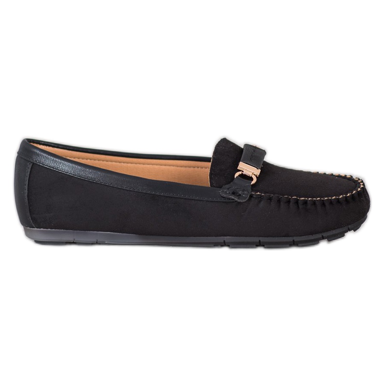 Fama Wildleder-Loafer schwarz