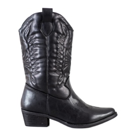 SDS Schwarze Cowboystiefel