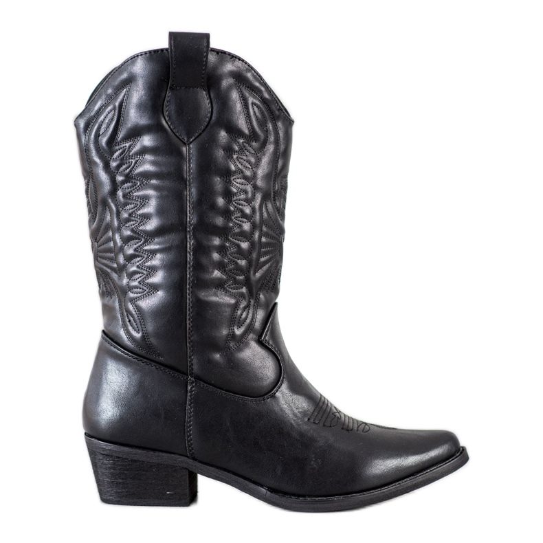 SDS Schwarze Cowboystiefel