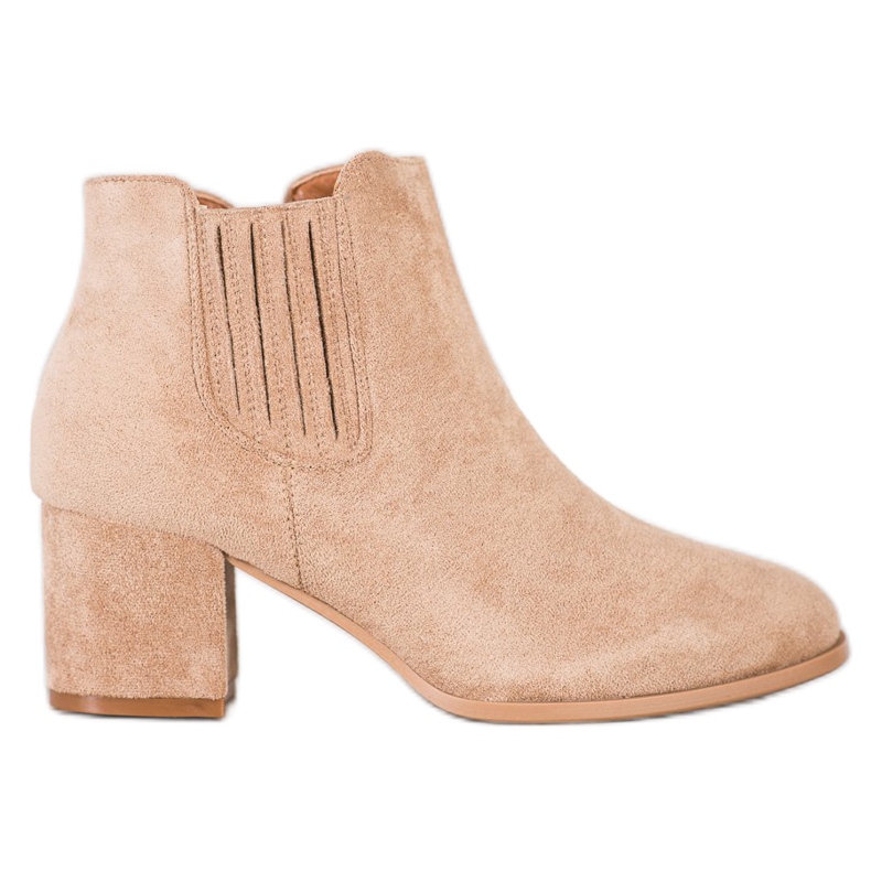Bella Paris Kurze Stiefeletten aus Wildleder beige