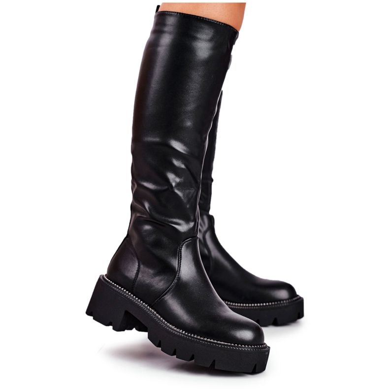Ideal Damenstiefel Warm Black Ambicious schwarz