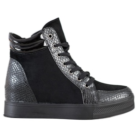 Bestelle Bequeme Keilschuhe schwarz